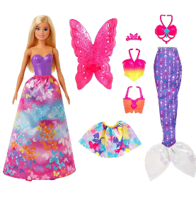 Barbie dreamtopia dress up gift set